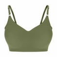 thumbnail image 1 of VEKDONE Seamless Bras for Women with Support No Underwire Push Up Full Coverage Lightly Bra Comfortable Solid Bralettes Everyday Bra Army Green Size XL, 1 of 3