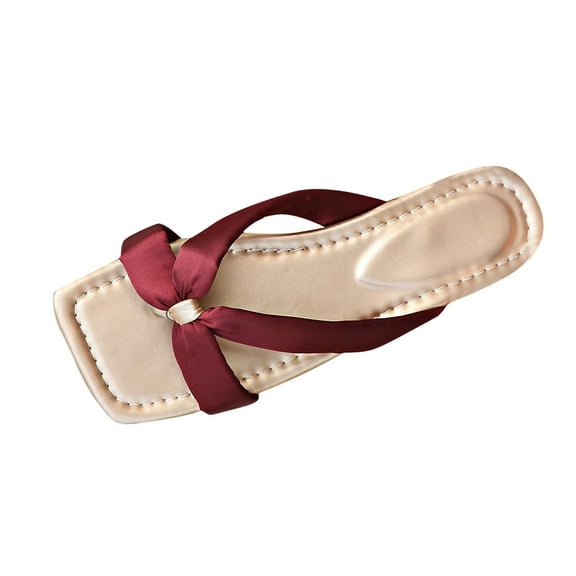 VEKDONE Summer Sandals for Women Women's Fashionable And Casual Summer New Style Outdoor Flat Soft Bottom Beach Slippers