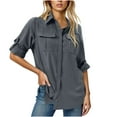 thumbnail image 1 of VEKDONE Sunshirts for Women Long Sleeve UPF 50 UV Protection Button Down Shirt Quick Dry Cool Vacation Safari Hiking Shirts, 1 of 9