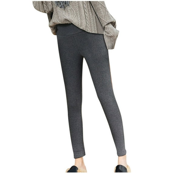 VEKDONE Sherpa Lined Fleece Leggings for Women 2025 Clearance Sale Thickened Plush Warm Long Pants Winter High Waisted Tummy Control Yoga Pant Casual Stretchy Tights A Gray S