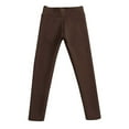 thumbnail image 1 of VEKDONE Thickened Plush Leggings for Women Solid Color High Waisted Stretchy Pant Slim Warm Long Pants Trendy Tummy Control Yoga Tights Coffee L, 1 of 7