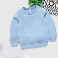 thumbnail image 1 of VEKDONE Toddler Boys Girls Sweatshirt Kids Crewneck Long Sleeve Pullover Sweatshirts Comfortable Relaxed Fit Everyday Casual Clothes, 1 of 3