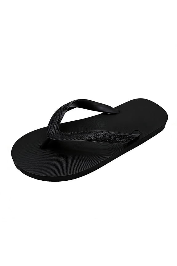 VEKDONE Unisex Casual Versatile Sweet And Cool Rubber Comfortable Non Beach Sandals For Spring And Summer. Black 8.5-9