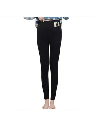 Women's High Waist Tummy Control Fleece Lined Legging Winter Warm  Compression Top Thermal Pants