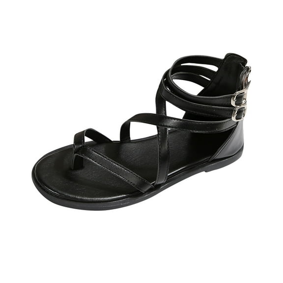 VEKDONE Wedge Sandals for Women Fashion Women Casual Round Head Comfy Sandals Beach Casual Sandals Shoes