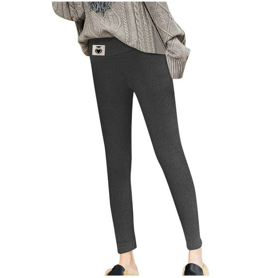 VEKDONE Winter Plush Leggings for Women 2023 Clearance Sale Winter Thickened Lined Fleece Tights Sexy High Waisted Tummy Control Yoga Pant Casual Stretchy Gym Long Pants