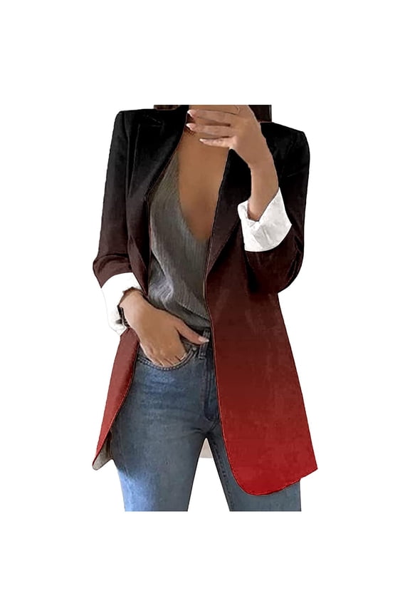 Women Fall Blazer Snakeskin Printed Long Sleeve Blazer Jacket Coat Oversized Lapel Blazers 2025 Clearance on Sale S/M/L/XL/2XL