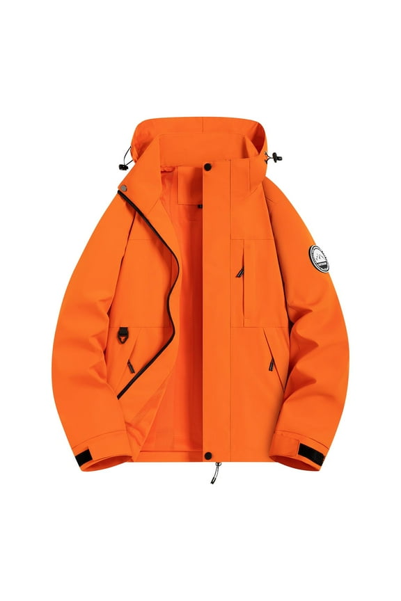 Women Windproof Rain Jacket Plus Size Full Zip Up Hoodie Coats Long Sleeve Bomber Jackets Oversized Hooded Windbreaker with Pockets