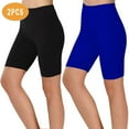 thumbnail image 1 of VEKDONE Women's 2 Piece Yoga Shorts Workout High Waist Butt Lifting Exercise Short Pants Trendy Solid Color Tummy Control Leggings Running Capris, 1 of 4