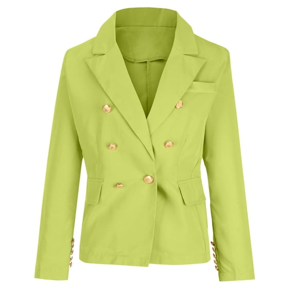 VEKDONE Women's Casual Blazers Lapel Button Long Sleeve Balzer Coat Office Work Suit Jacket 2026 XXXL