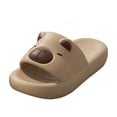 thumbnail image 1 of KEGIRLOM Women's Matching Indoor Bathroom Slippers Non Suitable For Spring And Summer Friendly And For Showering And Bathing. Khaki 6.5-7, 1 of 7