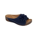 thumbnail image 1 of VEKDONE Women's Orthopedic Sandals Women's Fashion Casual Summer New One-Line Hollow Fish Mouth Wedge Heel Casual Outdoor Sandals, 1 of 7