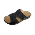 thumbnail image 1 of VEKDONE Women's Platform Sandals Women's Fashion Casual Summer New Color Matching Thick Bottom Heightening Beach Wedge Slippers, 1 of 9