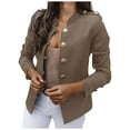 thumbnail image 1 of VEKDONE Women's Solid Blazer Boyfriend Style Open Front Blazer Elegant Work Jacket Coat Outwear 2023 Clearance on Sale Fall Work Office Jackets, 1 of 6