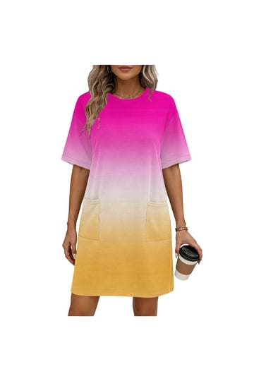 Shop Stylish Crew Shirt Dresses for Women in Bright and Neutral Colors