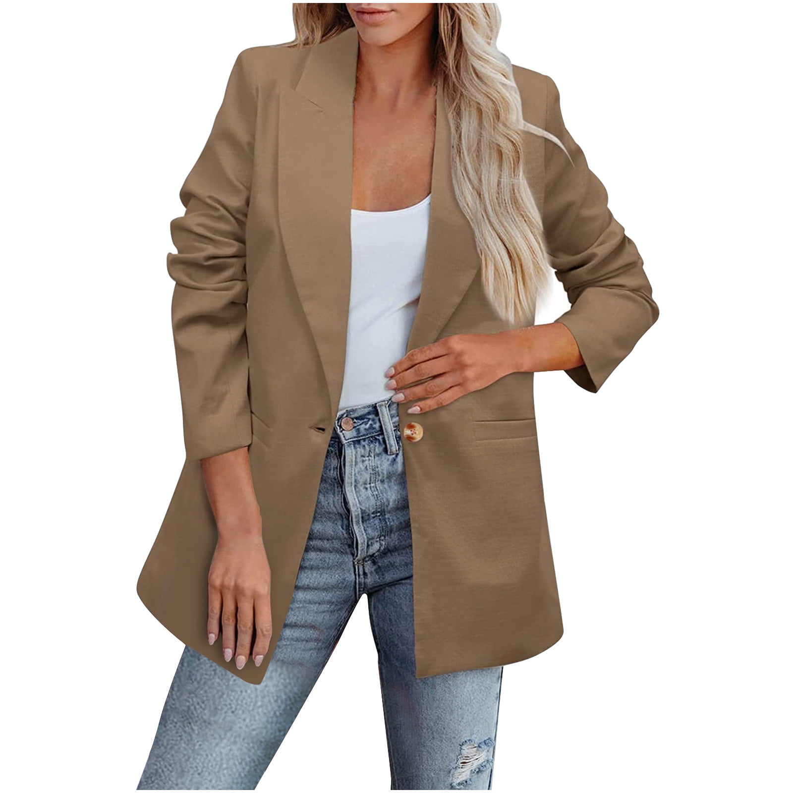Women’s Oversized Checkered Blazer Jacket main image 0