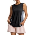 thumbnail image 1 of VEKDONE Womens Summer Workout Tank Tops Mesh Breathable Athletic Tank Top Sleeveless PlusSize Loose Fit Tunic Tops Outdoor Running Gym Yoga Tanks Black XXXXXL, 1 of 9