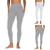 VEKDONE Workout Leggings for Women Tummy Control High Waisted Yoga Pants 7/8 Length Leggings with Pockets Soft Comfy Lightweight Tights Outdoor Lounge Leggings