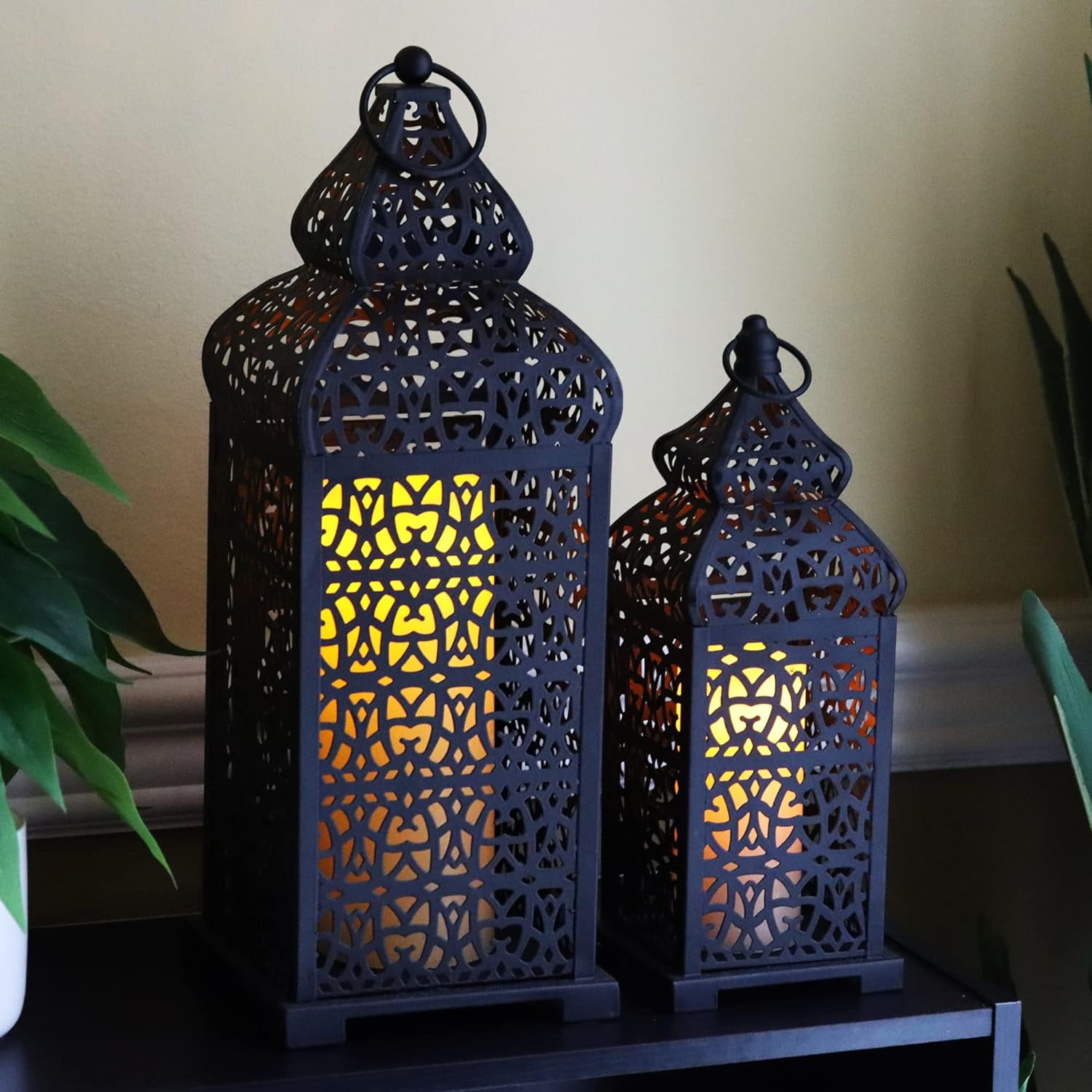 VELA LANTERNS Large Temple Moroccan Lantern Lamp Decorative Candle ...