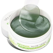 VELAMO ADVANCED Under Eye Patches Aloe Vera Under Eye Mask for Dark Circles - Retinol Eye Patches for Wrinkles and Puffiness - Under Eye Bags Dark Circles Treatment for Women and Men 60 Pcs