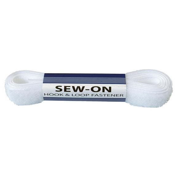 VELCRO 1.25" White Hook & Loop Fastener Hem Tape
