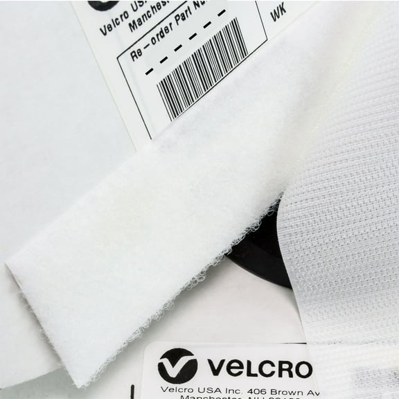 VELCRO® Brand - 3/4" White Loop 3610 Sew-On