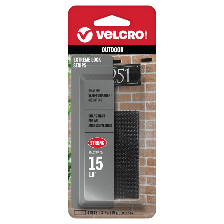 Velcro Brand Alfa-Lok Plastic Mounting Strips 3 in. L 2 pk Velcro Brand Alfa-Lok Plastic Mounting Strips 3 in. L 2 pk