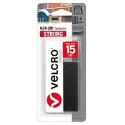 VELCRO Brand ALFA-LOK Fasteners | Heavy Duty Snap-Lock Technology | Self-Engaging and Multidirectional Use | 3in x 1in Black Strips | 4 Sets VEL-30643-USA