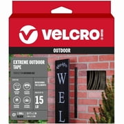VELCRO Brand Extreme Outdoor Heavy Duty Tape, 10 ft x 1 in, Black, Holds 15 lbs, Stick on Adhesive, Strong Weather Resistant Holding Power 91843