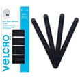 thumbnail image 1 of VELCRO Brand Face Mask Extender Straps 4pk Black, 12” x 1” Comfortable and Adjustable Ear Savers, VEL-30084-USA, 0.6 ounces, 1 of 8