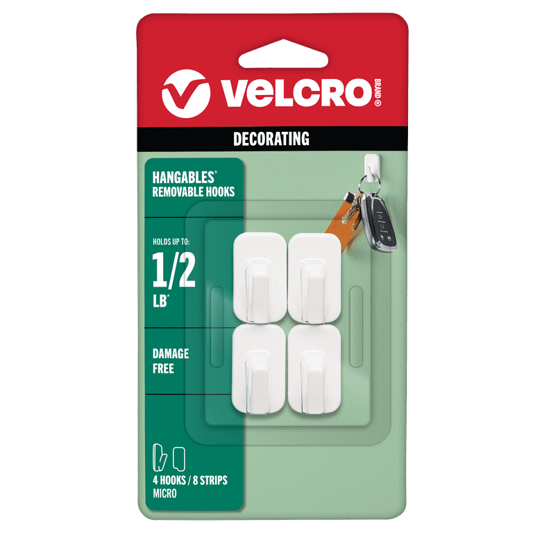 VELCRO Brand HANGables® Removable Hook Easy-to-Remove Wall