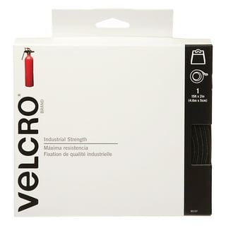 Velcro 90199 Industrial Strength Sticky-Back Hook and Loop Fastener Strips,  4 x 2, Black