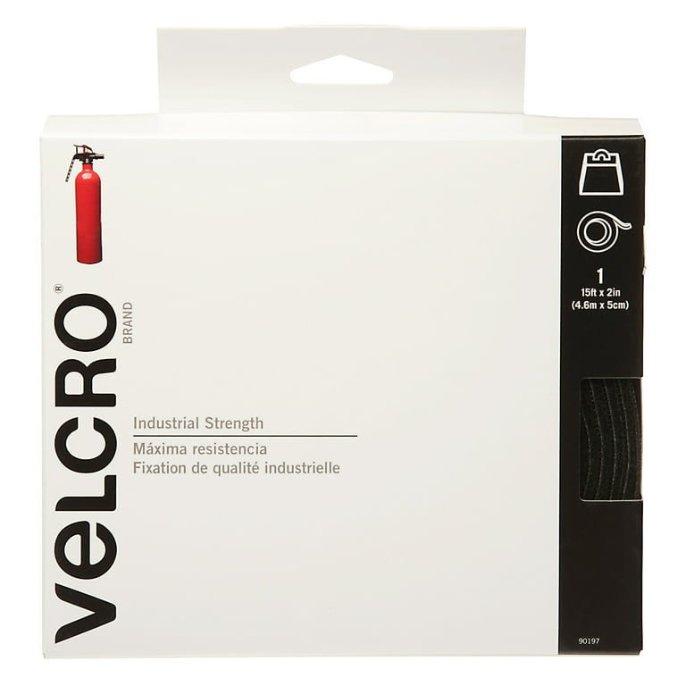 Velcro Sticky Back Industrial Strength Tape 3/4 x 18 Black