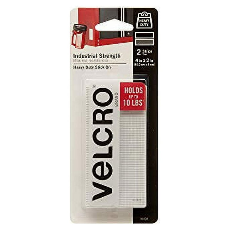VELCRO Brand Industrial Fasteners Stick-On Adhesive, Professional Grade Heavy  Duty Strength Holds up to 10 lbs on Smooth Surfaces