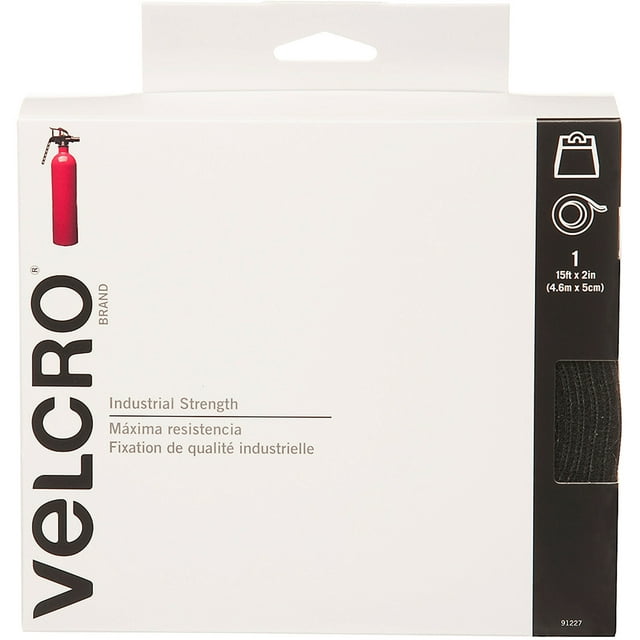 VELCRO Brand Industrial Strength, 15' x 2" Tape, Black