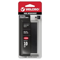 VELCRO Brand Industrial Strength Heavy Duty Strips, Indoor & Outdoor Use, Superior Adhesive Holding Power on Smooth Surfaces, 4in x 2in Black Strips 3 Count