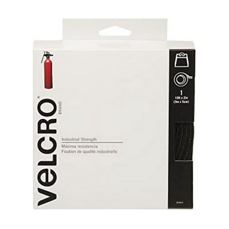 Velcro Brand Industrial Strength Fasteners , Stick-On Adhesive , Professional Grade Heavy Duty Strength Holds Up to 10 lbs on Smooth Surfaces , Indoor