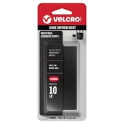 VELCRO Brand Industrial Strength Heavy Duty Strips, Indoor & Outdoor Use, Superior Adhesive Holding Power on Smooth Surfaces, 4in x 2in Black Strips 3 Count