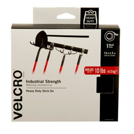VELCRO ® Brand Heavy Duty Stick On Strips Black x2 Sets