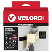 VELCRO Brand Industrial Strength Heavy Duty Tape, Indoor & Outdoor Use, Superior Holding Power on Smooth Surfaces, 15ft x 2in Black Hook & Loop Fastener Tape