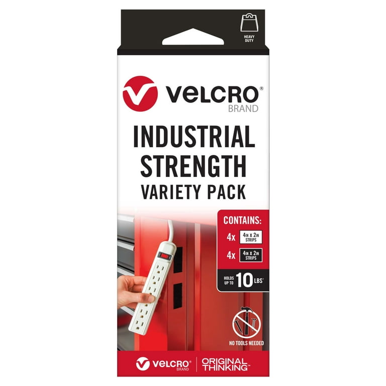 Velcro® Industrial Strength Heavy Duty Black Fasteners, 2 ct
