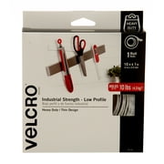 VELCRO Brand Industrial Strength Low Profile Superior Strength 10ft x 1in Roll White, Suitable for Hanging Pictures, 91110, 13 ounces
