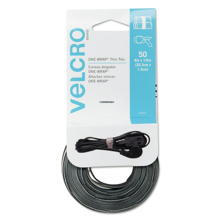 VELCRO® Brand ONE-WRAP® Tape, Reusable Fasteners for Keeping Cords and  Cables Tidy, Cut-to-Length, 25m Reel x 13mm, Black -  Europe
