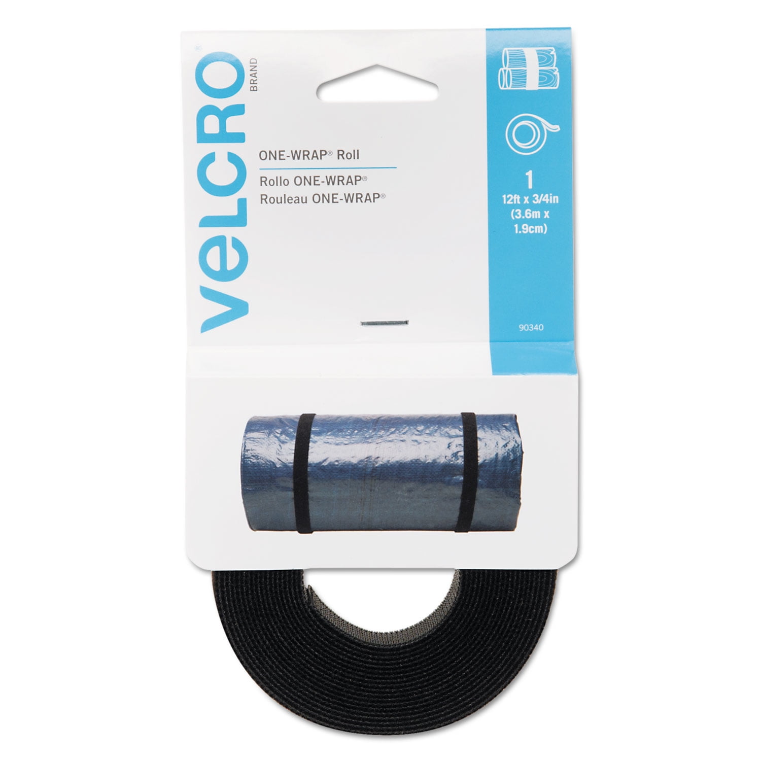 VELCRO® Brand ONE-WRAP® Tape 3/4 x 5 yard roll
