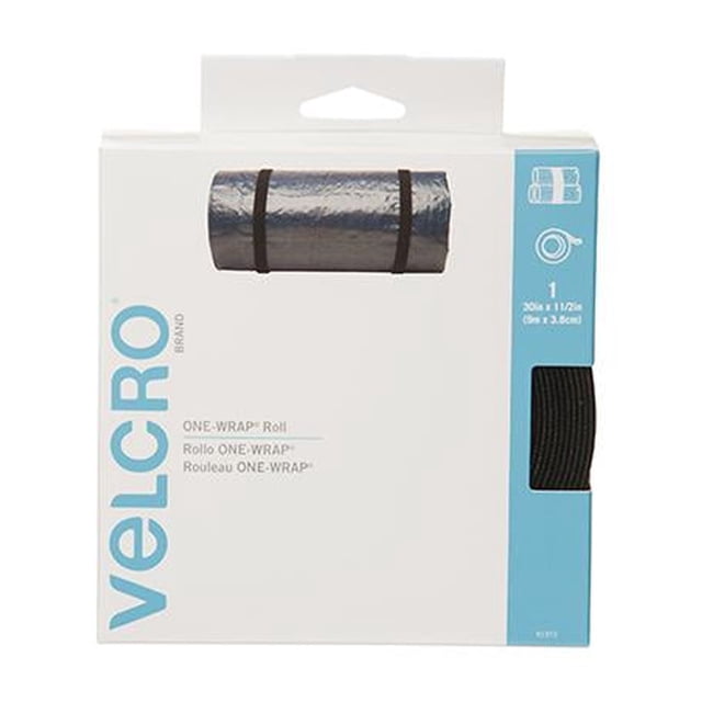 Loop Hook Pos VELCRO Brand ONE-WRAP® Heavy Duty Roll | 30 Ft x 1-1/2 In | Reusable ...