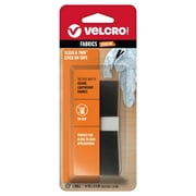 VELCRO Brand SLEEK & THIN™ - Stick On Tape for Fabrics | 24in x 3/4in, Black | Soft on Skin Ultra Light | Adhesive Back No Sewing Needed (VEL-30098-USA)