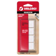 VELCRO Brand Sticky Back Mounting Squares | Pack of 32 | 7/8 Inch White | Adhesive Sticky Back Hook and Loop Fasteners for Home, Office or Crafting | Strong Secure Hold (90923)