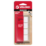 VELCRO Brand Sticky Back Mounting Squares | Pack of 32 | 7/8 Inch White | Adhesive Sticky Back Hook and Loop Fasteners for Home, Office or Crafting | Strong Secure Hold 90923