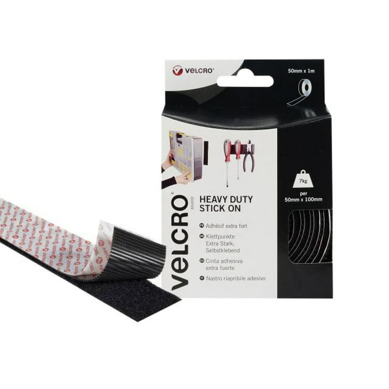 VELCRO Brand - VELCRO Brand Heavy-Duty Stick On Tape 50mm x 1m