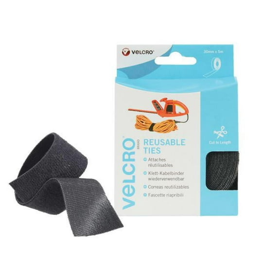VELCRO Brand - VELCRO Brand ONE-WRAP Reusable Ties 30mm x 5m Black